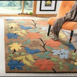 Area rug carpet handmade wool 10x14