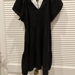 Beautiful Black Summer Dress Size Xl