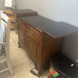 Ethan Allen Wooden Buffet Table 