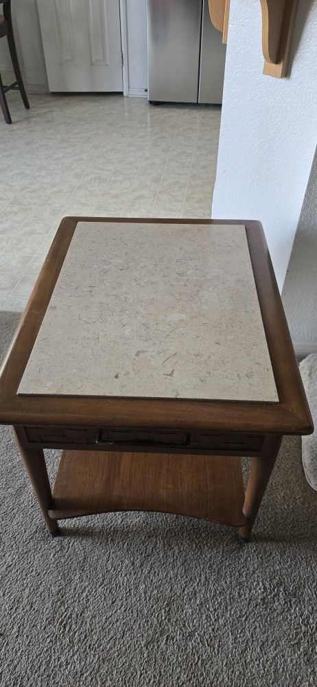Lane perception mid century traventine top
