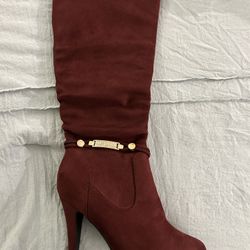 Red High Heel Boot