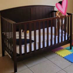 Baby Crib With Mattress - Used 
