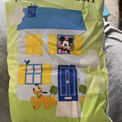 ✨ Disney “Welcome Home, Mickey” Fabric Storybook Pillow 
