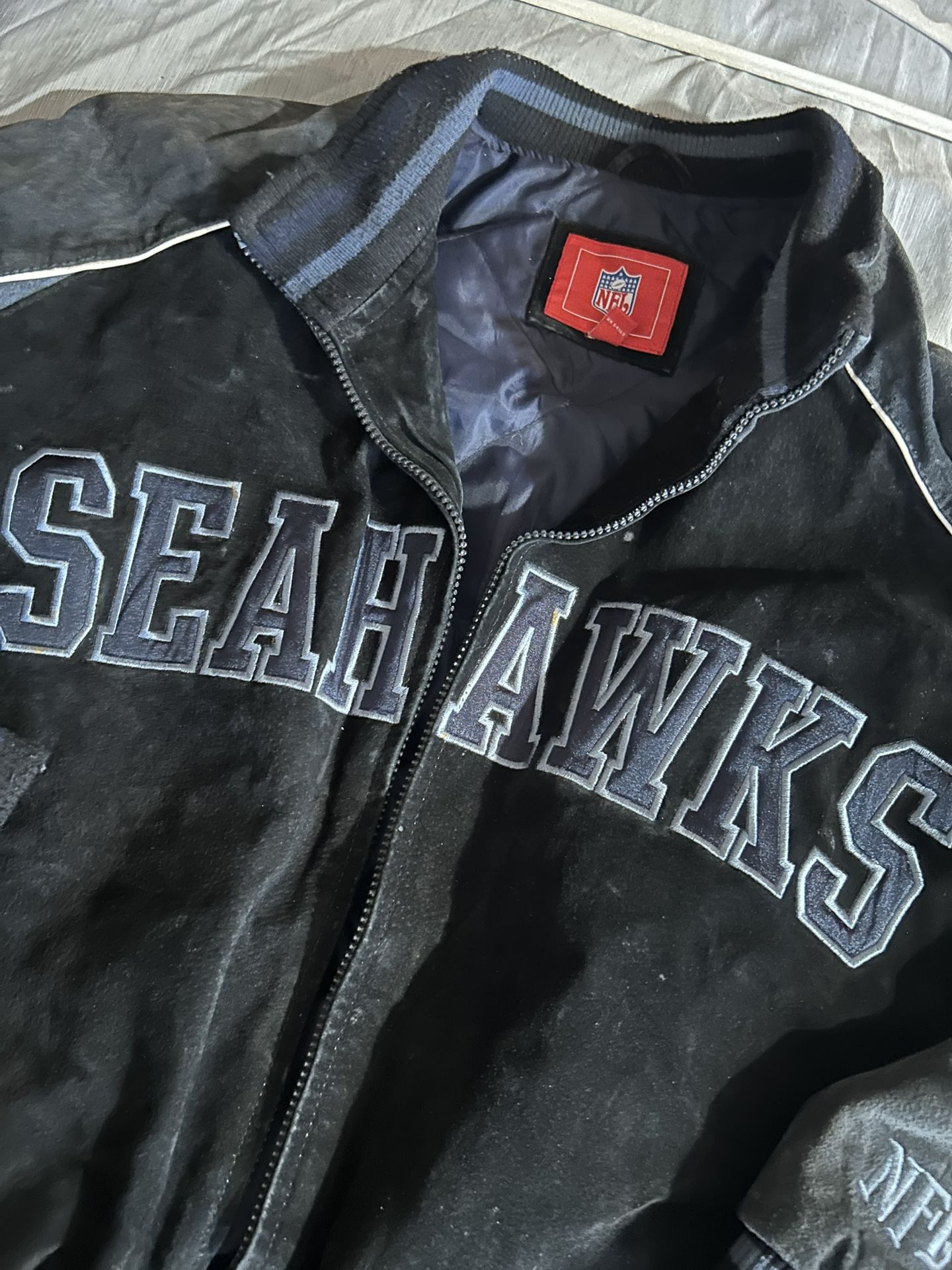 Seattle Seahawks Suave Leather Vintage Jacket