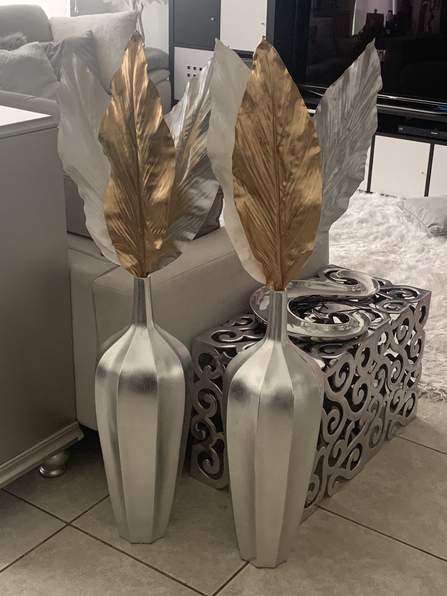 Accolade 29” Tall Z Gallerie Vases (set Of 2)