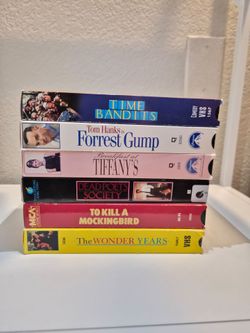 Lot of 6 Classic VHS Tapes