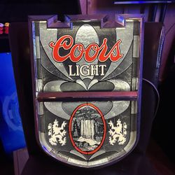 Coors Light Light Up Beer Sign
