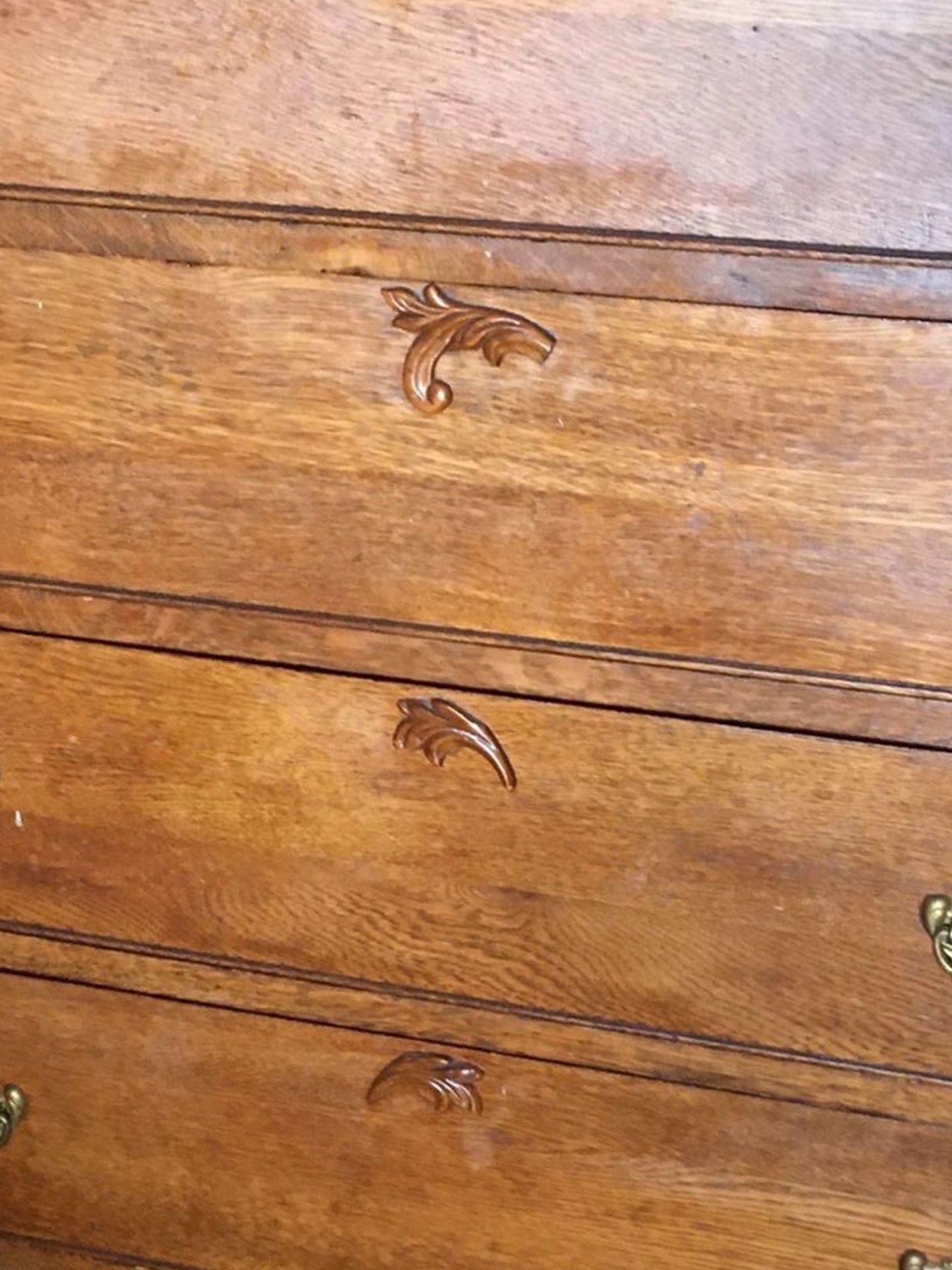 Antique Dresser With Wheels Easy To Move Around ( Note) I Added More Photos Of The Dresser