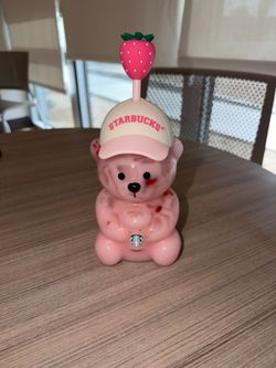 Starbucks strawberry limited edition bear cup