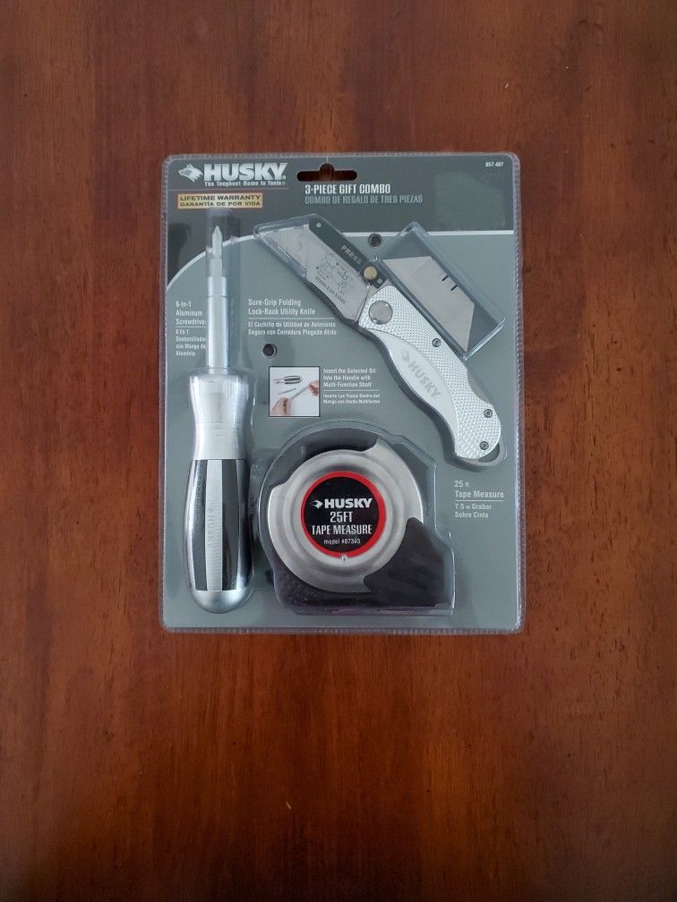 Husky 3-Piece Gift Combo Tools