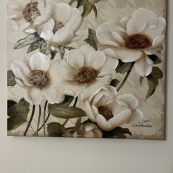 Canvas Floral Painting - Fabrice Villenueve