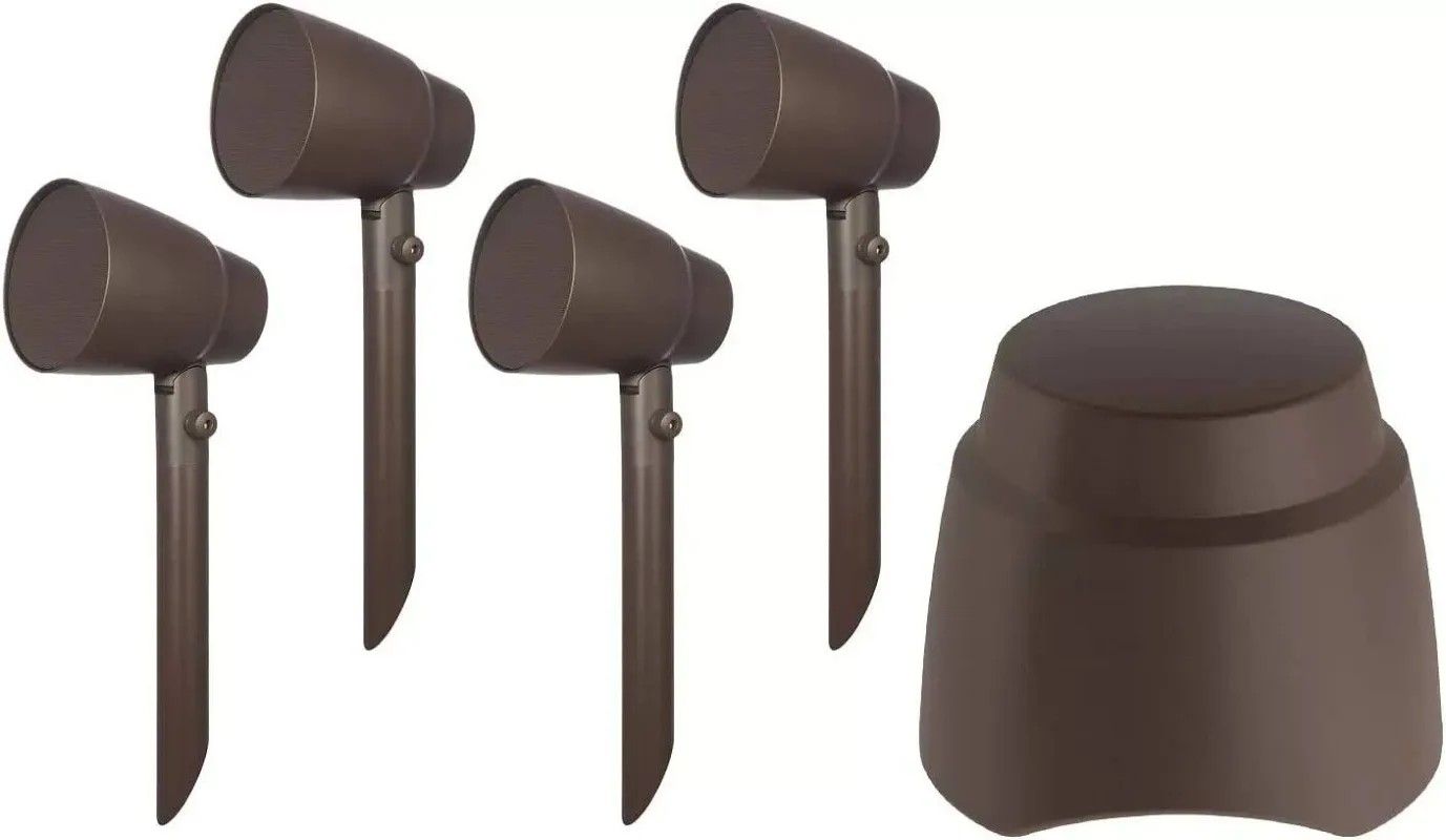 Proficient Outdoor Landscape Speaker System with Extra Equipment