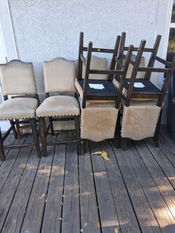 Dining table and chairs