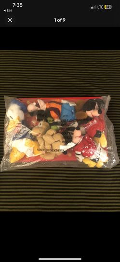 Disney Store Beanie Babies NWT Collection