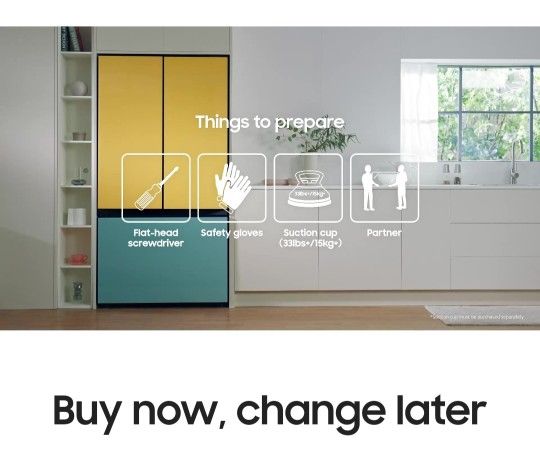 Samsung Bespoke 3-Door French Door Refrigerator Panels