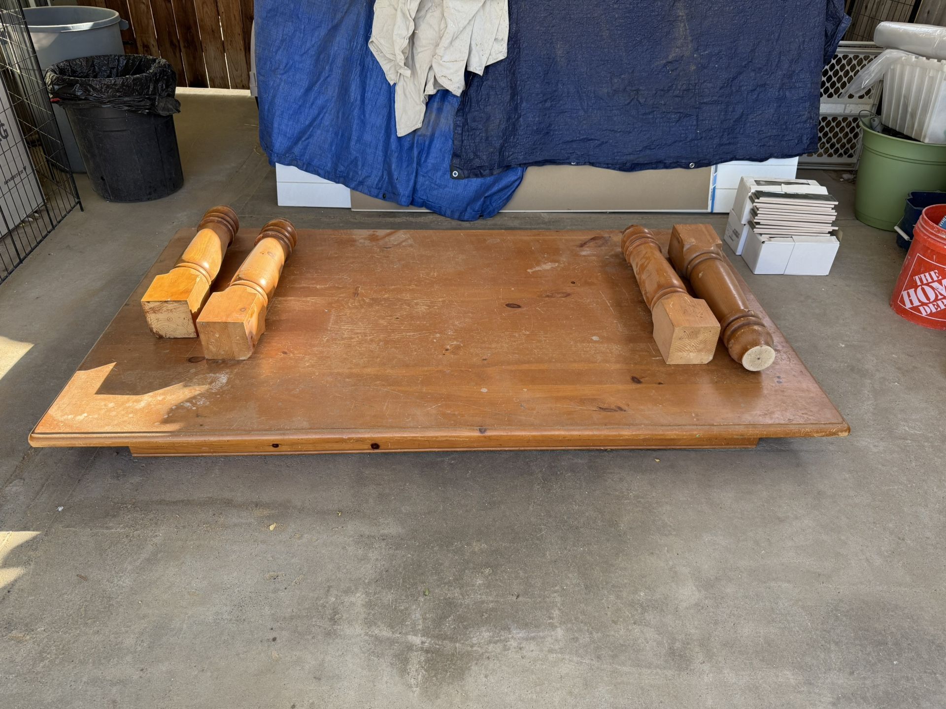 X Large Oak Dining Table 