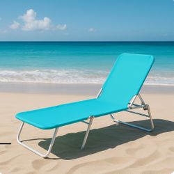 Silla De Playa O Camilla Azul Turquesa