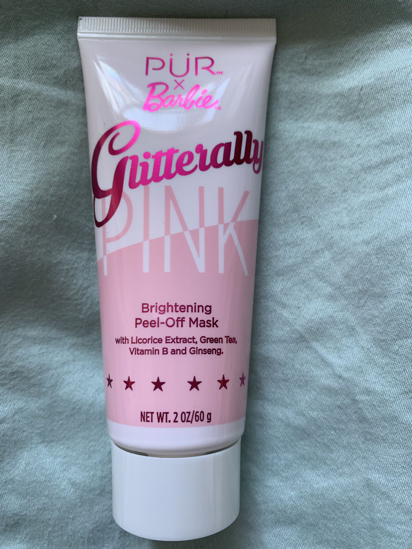 PUR X Barbie Glitterally Pink brightening peel-off face mask