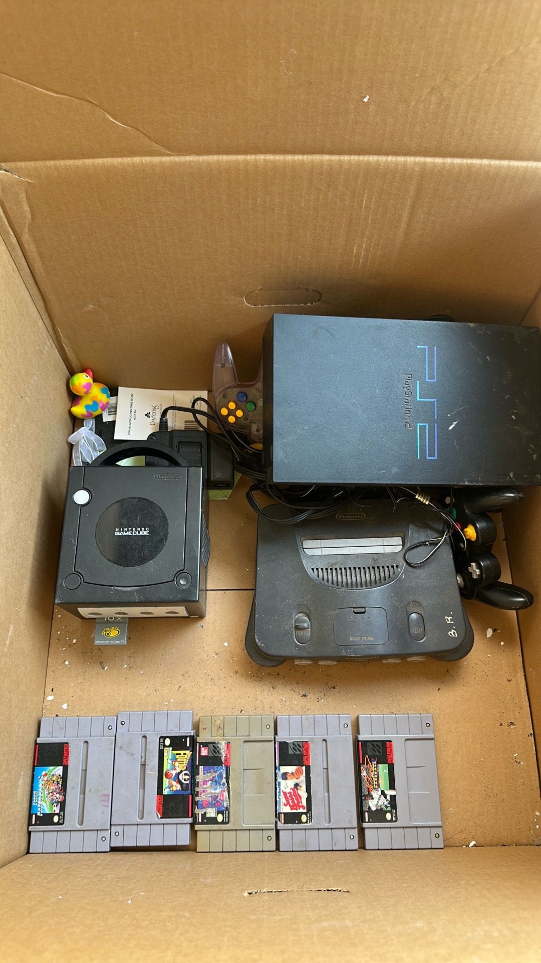 Classic Nintendo and PS2 units