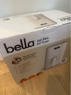 Bella 4 qt slim air fryer - only used 1x!