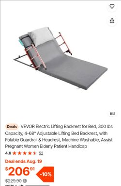 VEVOR Electric Lifting Backrest for Bed