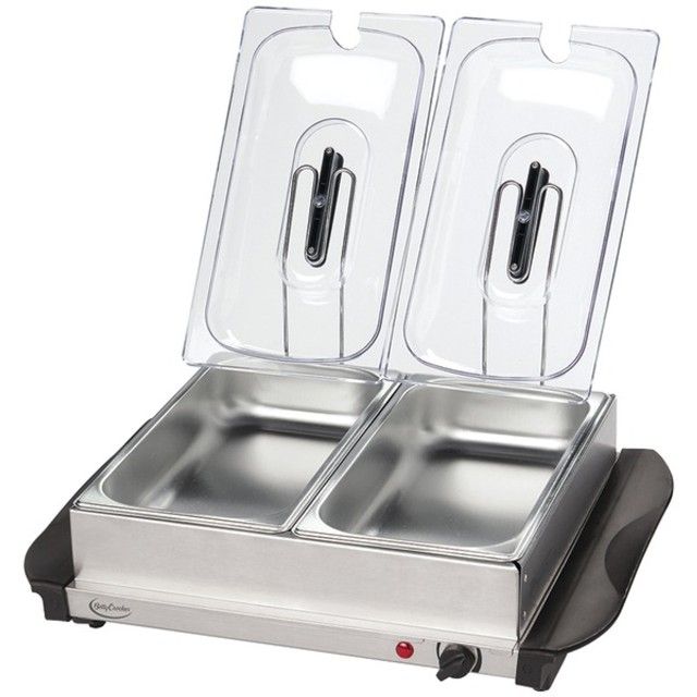 BETTY CROCKER BC-2587CY Stainless Steel Buffet Server with Warming Tray (R-WACBC2587CY)