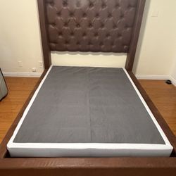Steenlage Queen Faux Leather Upholstered Bed