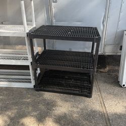Plastic shelf