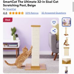 Brand New SmartCat Ultimate 32 Inch Scratching Post