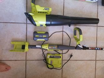 Ryobi Cordless String Trimmer And Blower Combo Kit