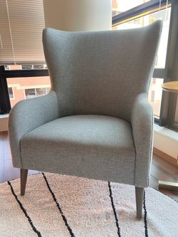 Crate & Barrel Gray Accent Chair