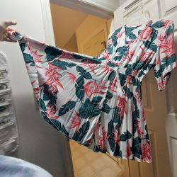 Summer A Line Dress Bird Of Paradise Print