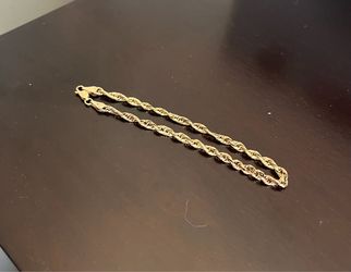 10k Gold rope bracelet