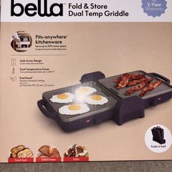 Bella Fold & Store Dual Temp Griddle