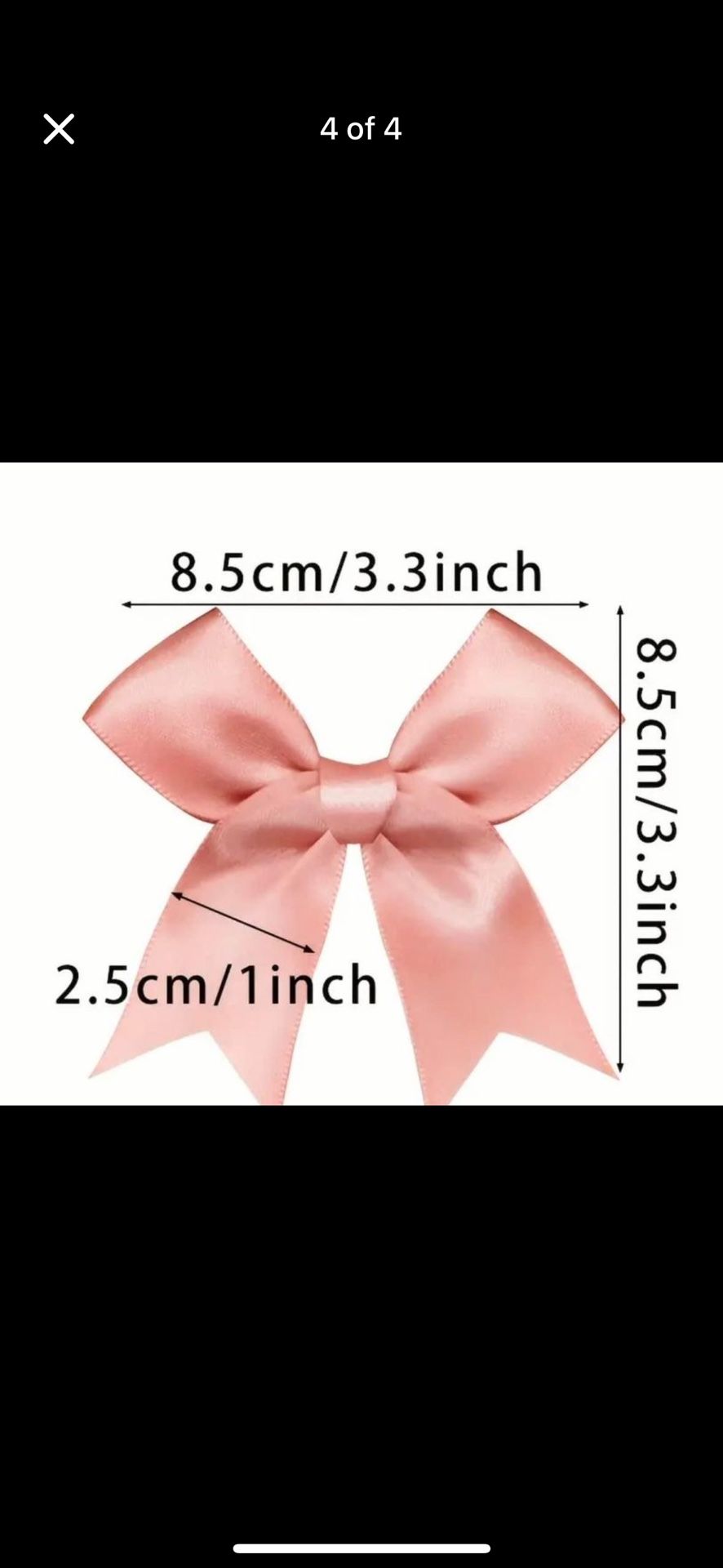 White Ribbon Bows For Crafting Or Decor