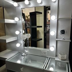 Vanity Set Hollywood Mirror LED Lights Makeup Table✨New