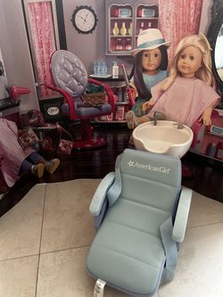 American Girl Spa Chair with The Hair Salon Scene