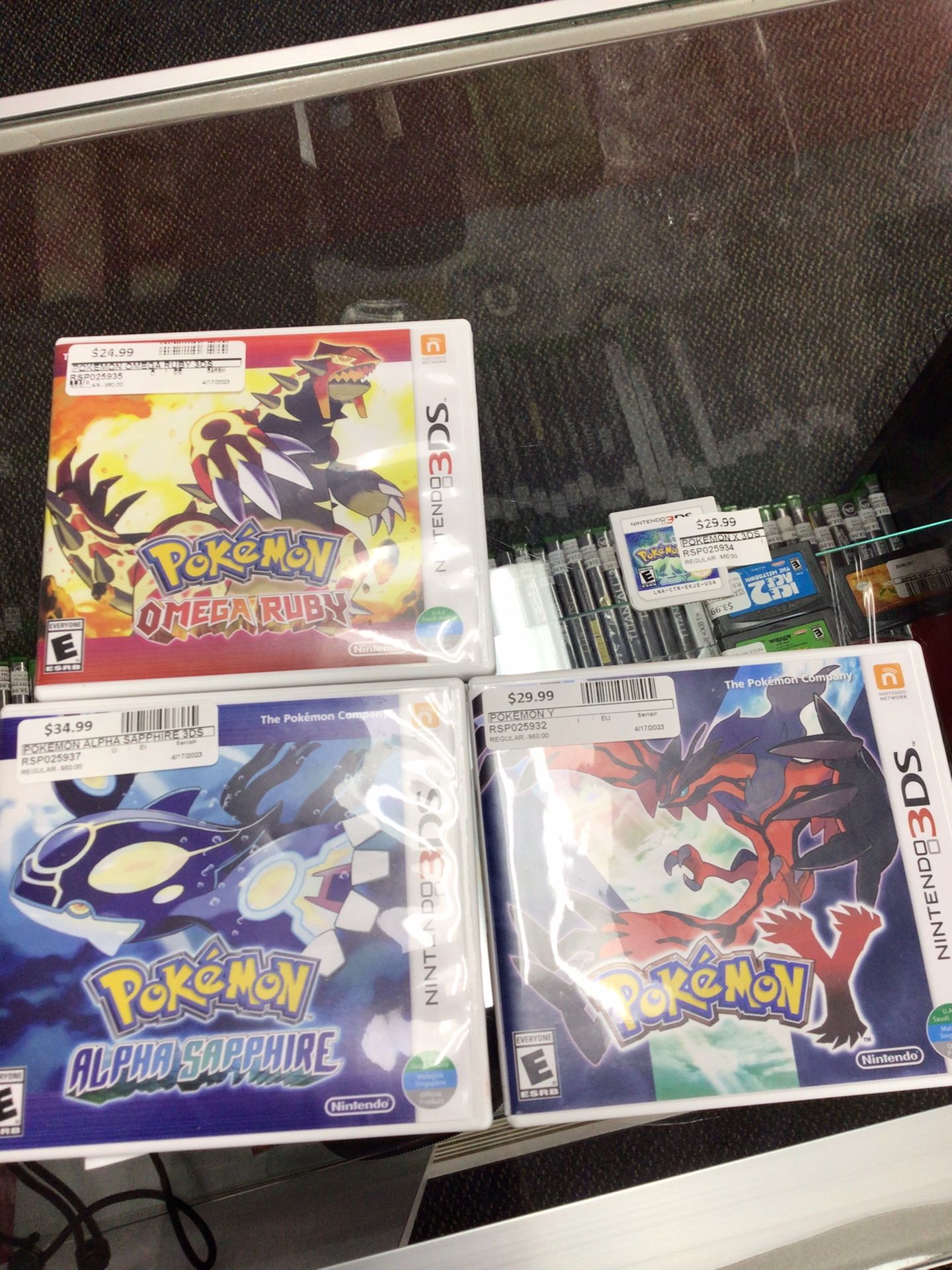 3DS Pokémon Games Individually Priced