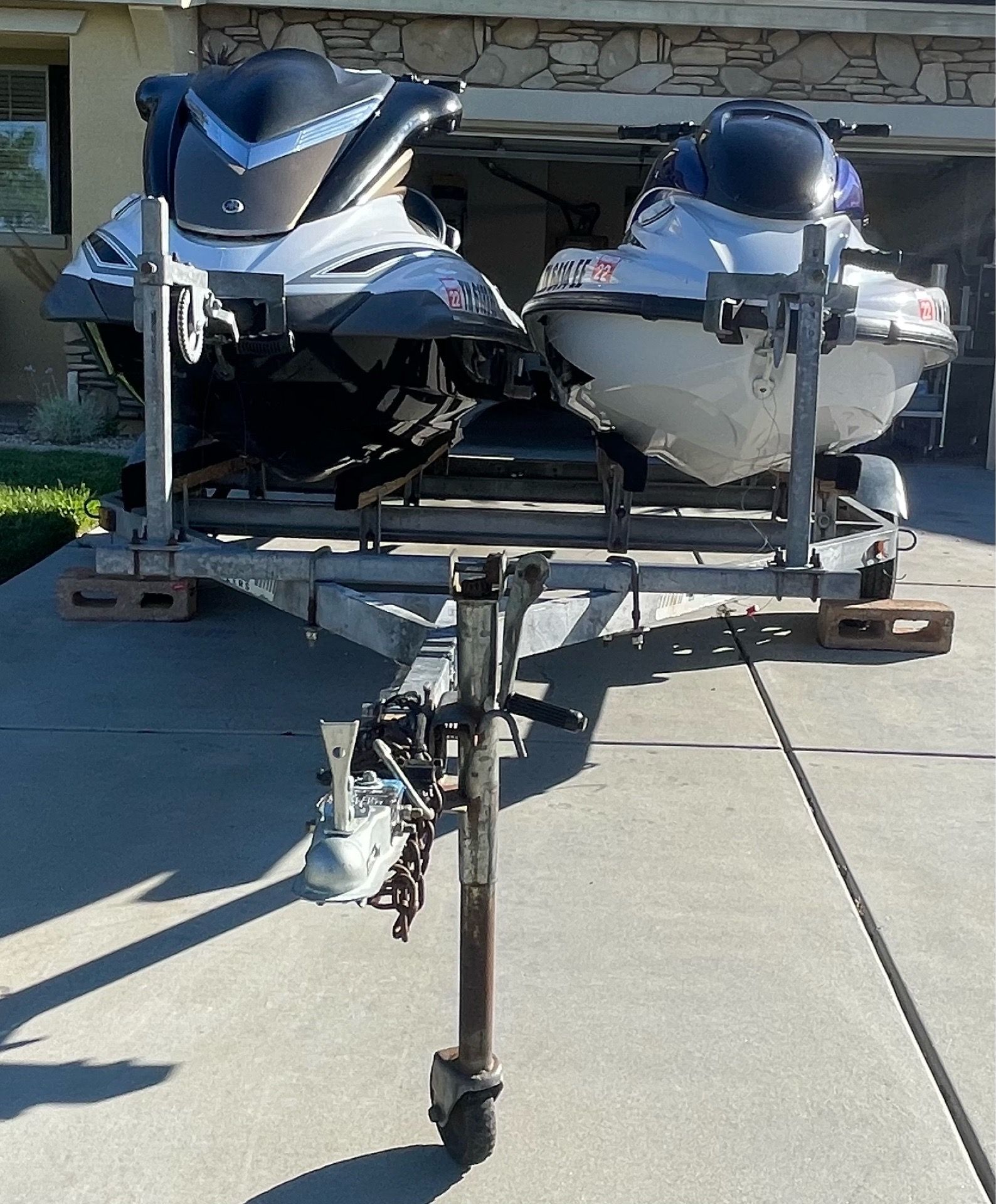 π₯ 2 YAMAHA JET SKIS + TRAILER β LOW HOURS
