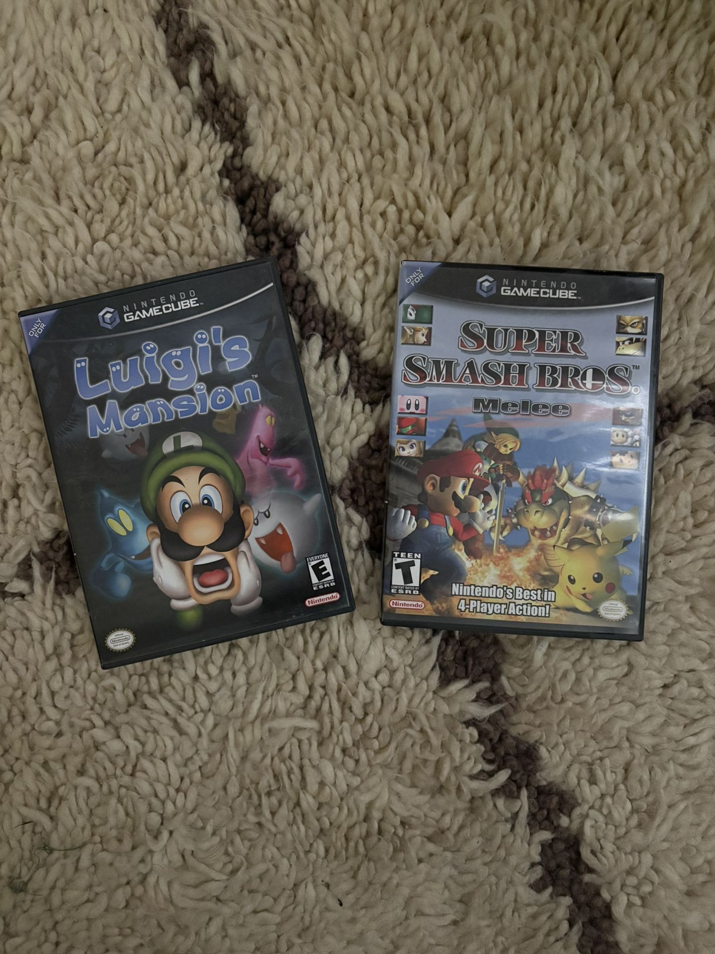 Smash Bros Melee & Luigis Mansion Gamecube