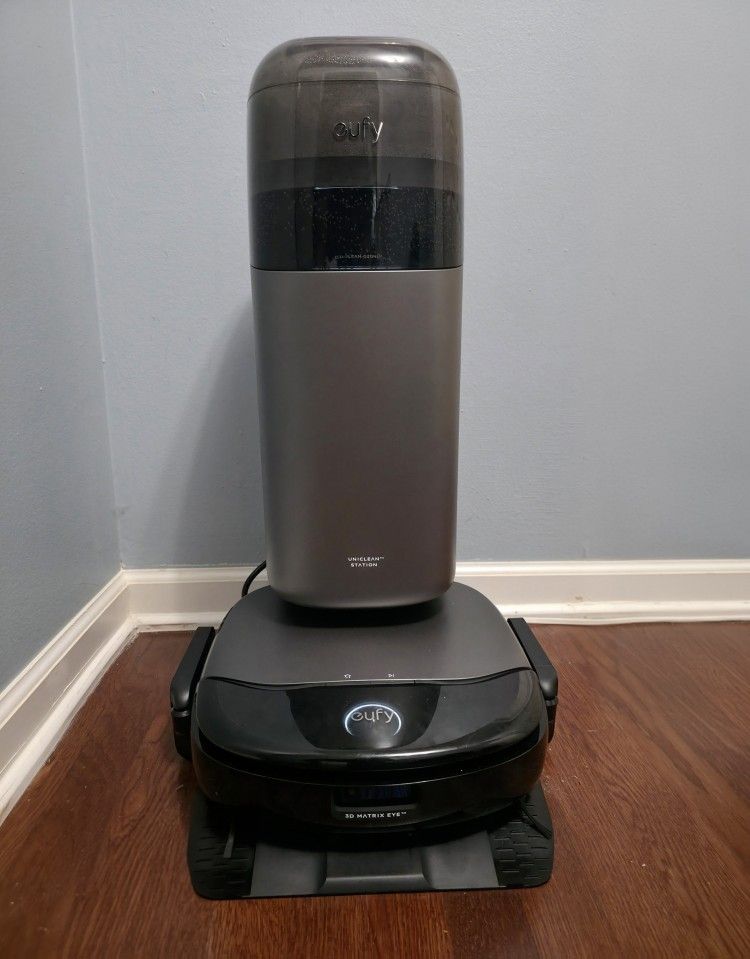 Eufy S1 Pro Robot Vacuum Cleaner With All-in-One Station, Self-Cleaning Mop & Eco Clean Ozone, 8,000 Pa Suction, Auto Lifting, Rolling Brush