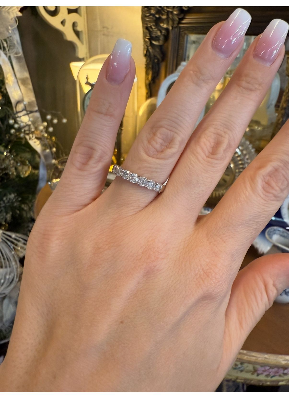 10K Gold Natural Diamonds Ring Band