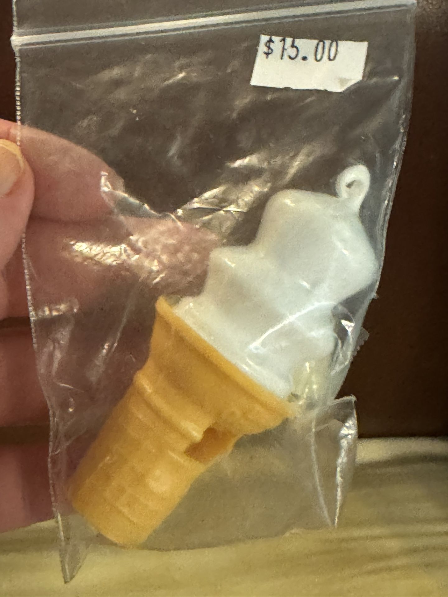 Vintage dairy queen ice cream cone whistle 1980's