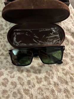 Tom Ford Black Square Sunglasses with Case