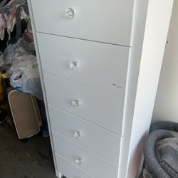 White Tall Lingerie Dresser 