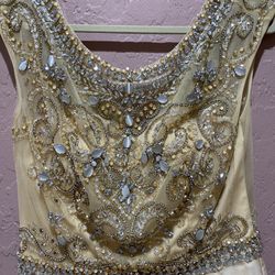 Gold Dress With Gems 
