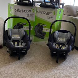 2 Black Baby Jogger  City GO 2 Infant Car Seat
