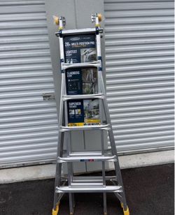 5 in 1 Multi Position Pro 26 Ft. Reach Aluminum Adjustable Multi Position Ladder