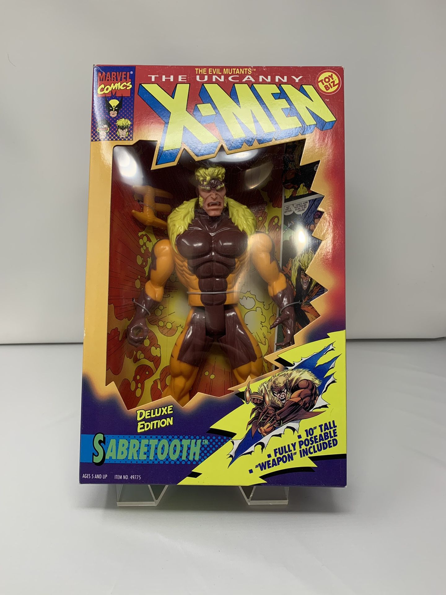 Vintage 10 inch Marvel’s Sabretooth Villain of The X-Men Figure (Brand New)