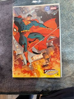 Superman Spider-Man #1 Jorge Jimenez Wraparound Cover